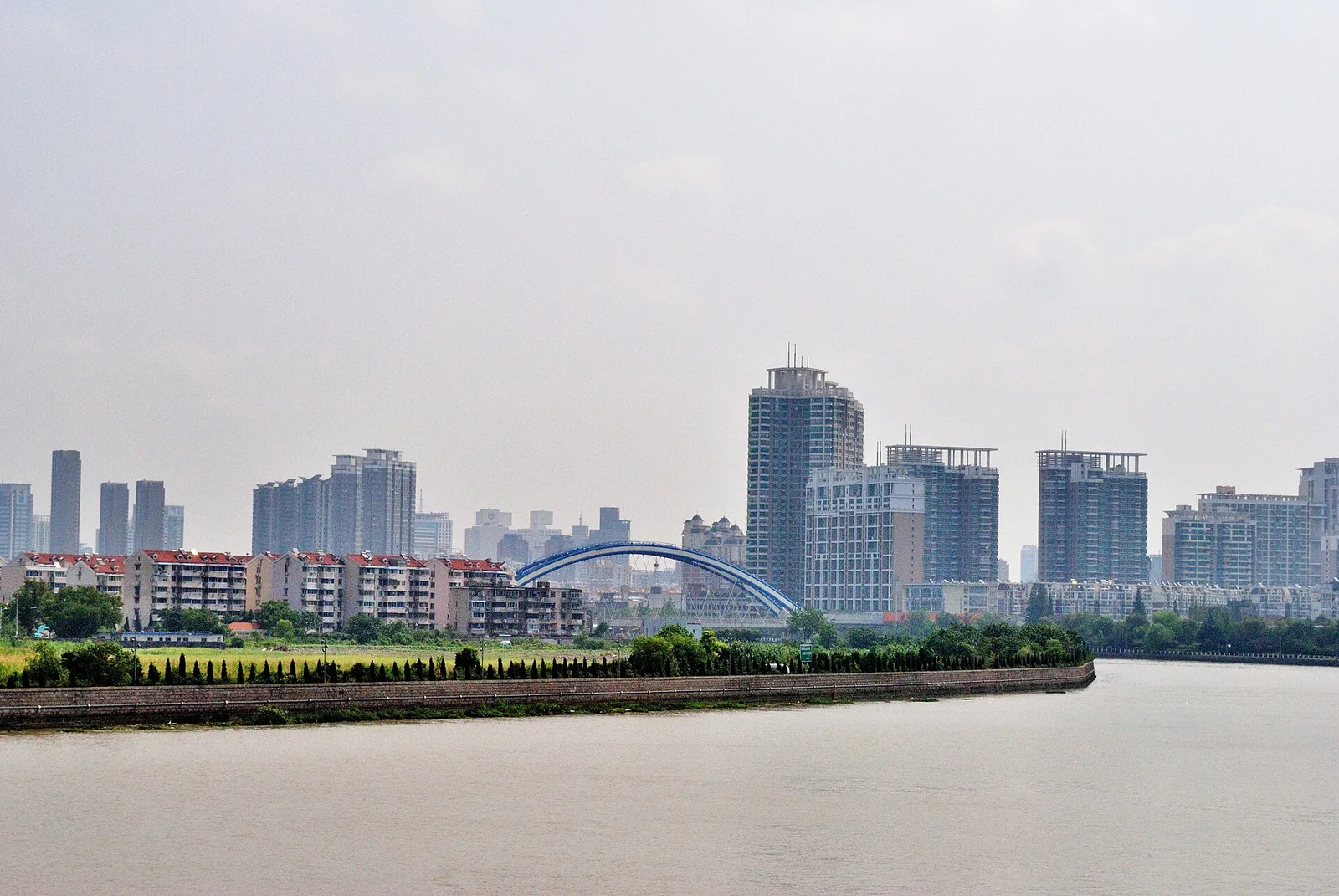 Ningbo city and business district skyline
